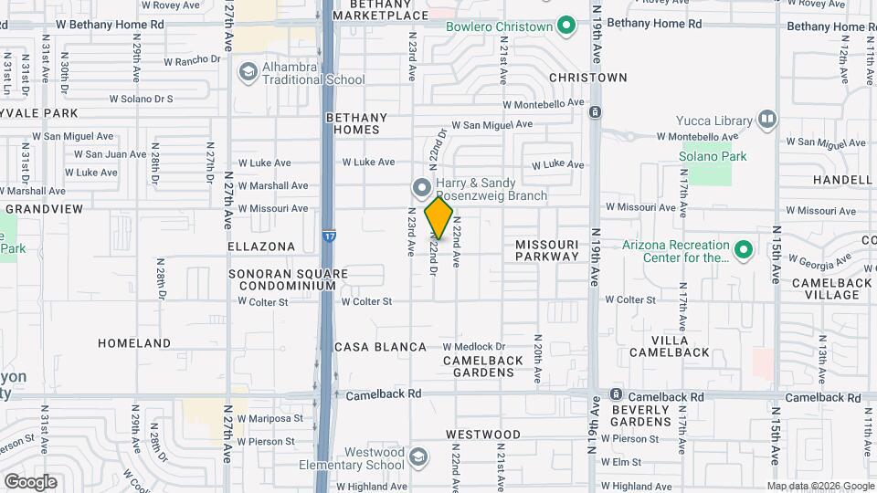 5309 N 22nd Dr Map and Location Details