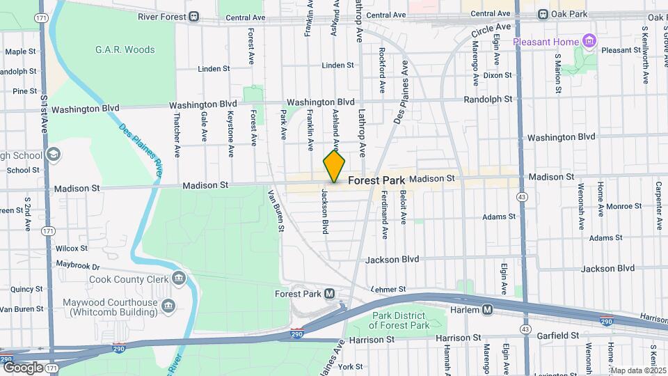 7652 Madison St Map and Location Details