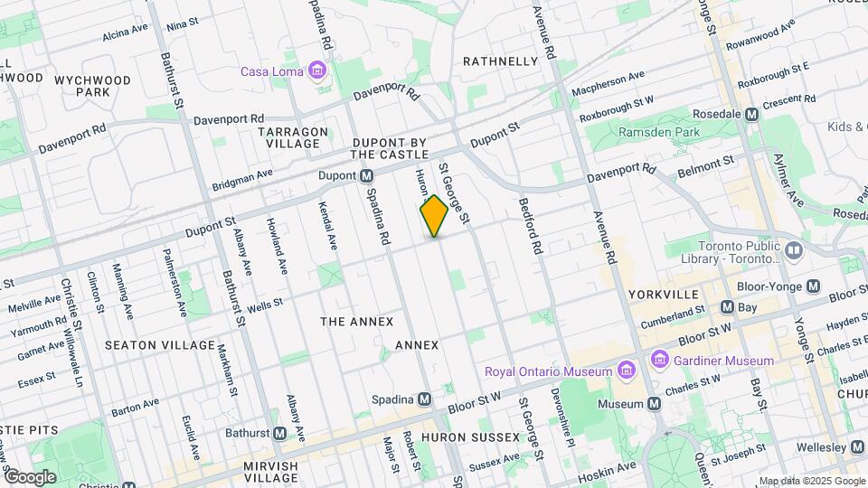 610 Huron St Map and Location Details
