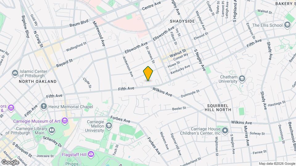 5133 Fifth Ave Map and Location Details