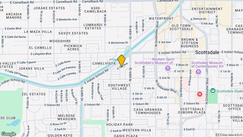 6705 E 1st Ave Mapa y Detalles de la Ubicación