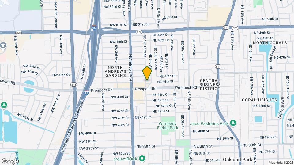 4440 NE 1st Ter Map and Location Details