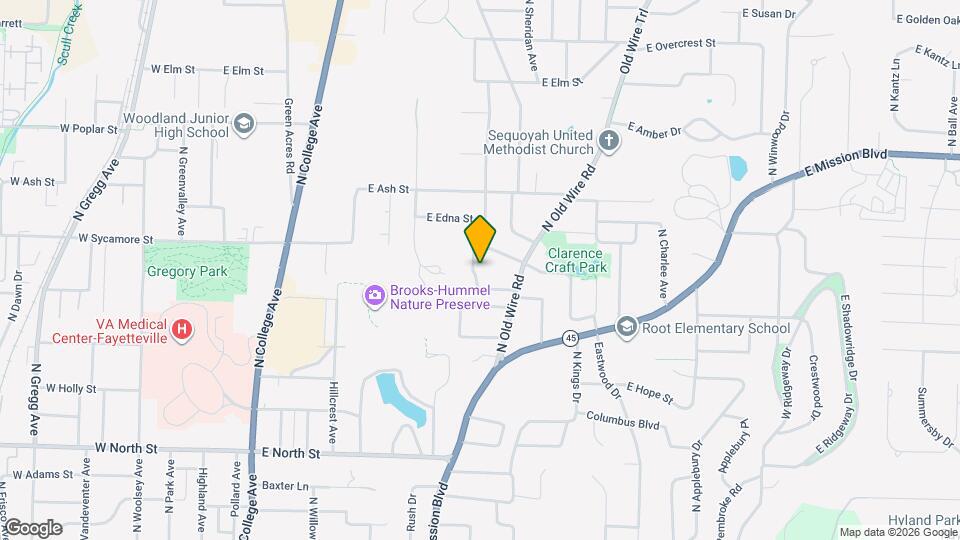 1656 N Broadview Dr Map and Location Details
