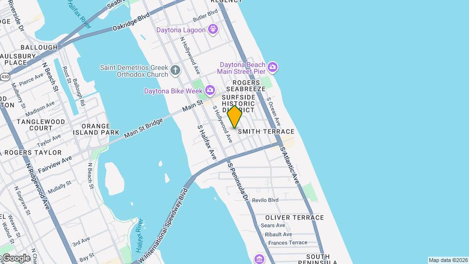 136 S Oleander Ave Map and Location Details