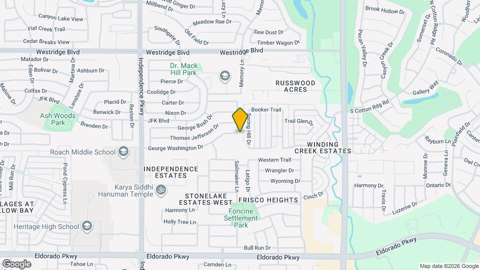 2321 Teddy Roosevelt Dr Map and Location Details