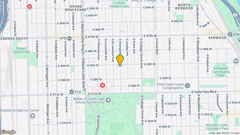 4907 S Champlain Ave Mapa y Detalles de la Ubicación