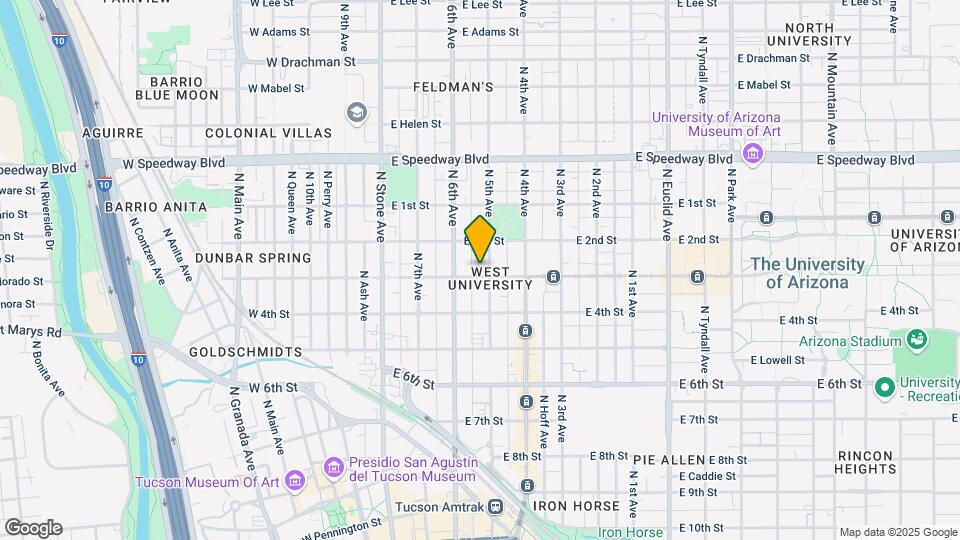243 E University Blvd Map and Location Details