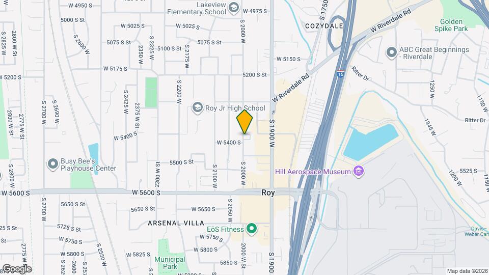 5390 S 2000 W-Unit -Apt A Map and Location Details