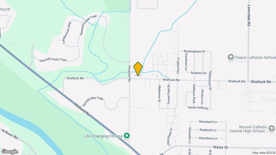 6940 Shattuck Rd Map and Location Details