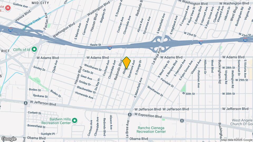 2726 Alsace Ave Map and Location Details