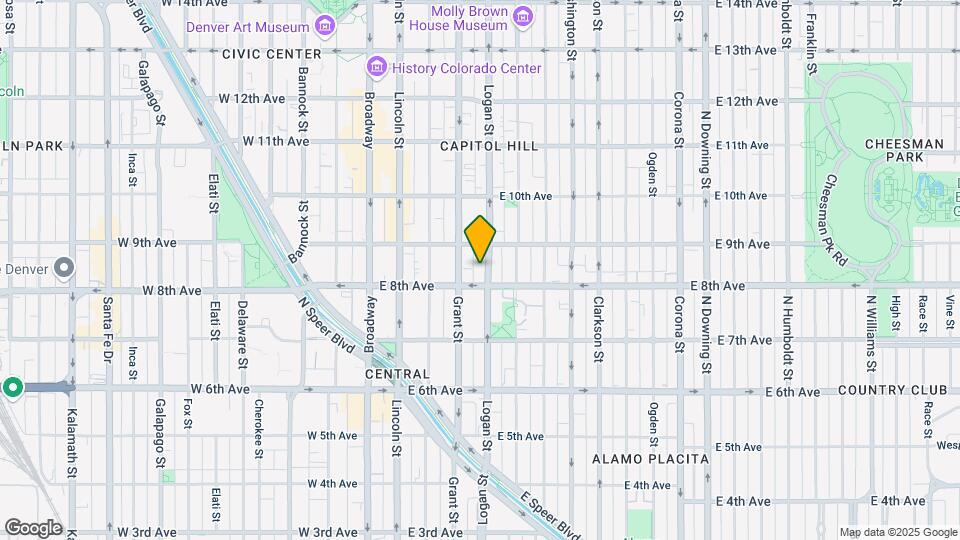 1104 S Beeler Ct Map and Location Details