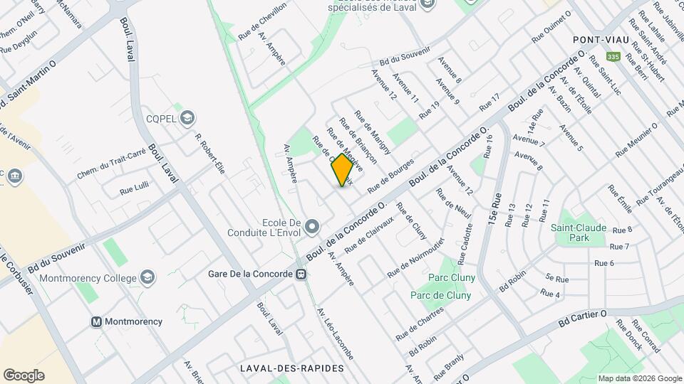 551 De Roanne Rue Map and Location Details