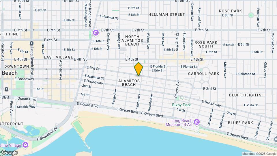 1418 E 3rd St Mapa y Detalles de la Ubicación