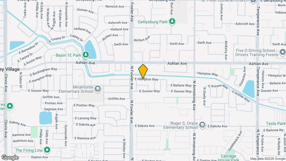 6054 E Hampton Way Map and Location Details