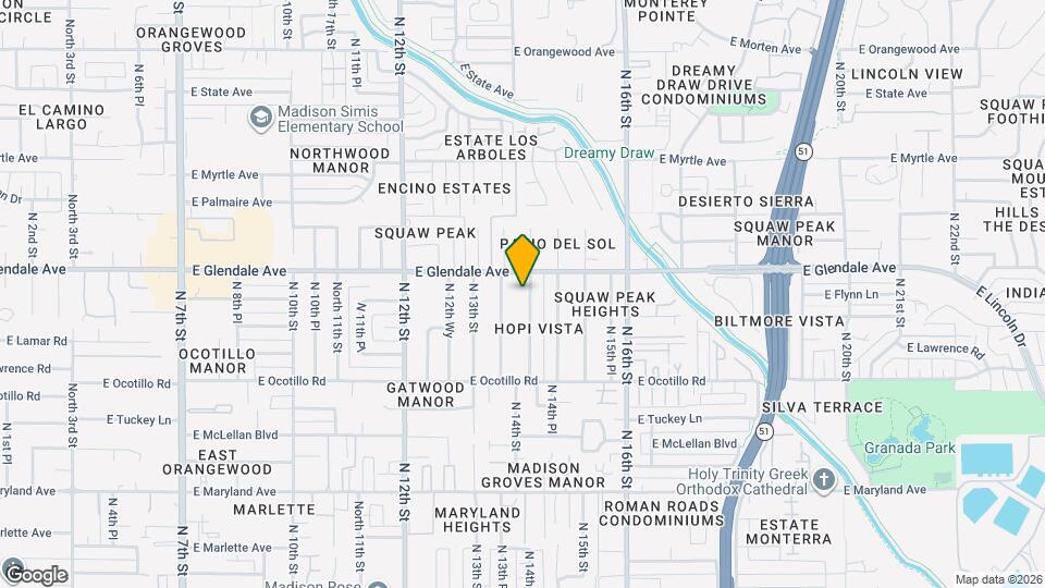 6830 N 14th St Map and Location Details