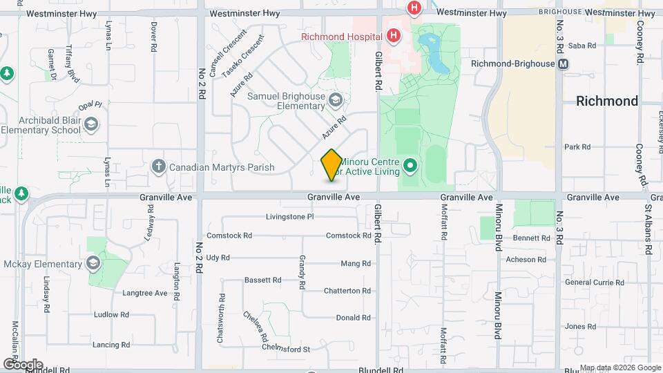 6511 Granville Crescent Map and Location Details