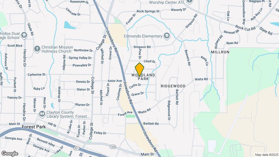 1105 S Parkwood Dr Map and Location Details