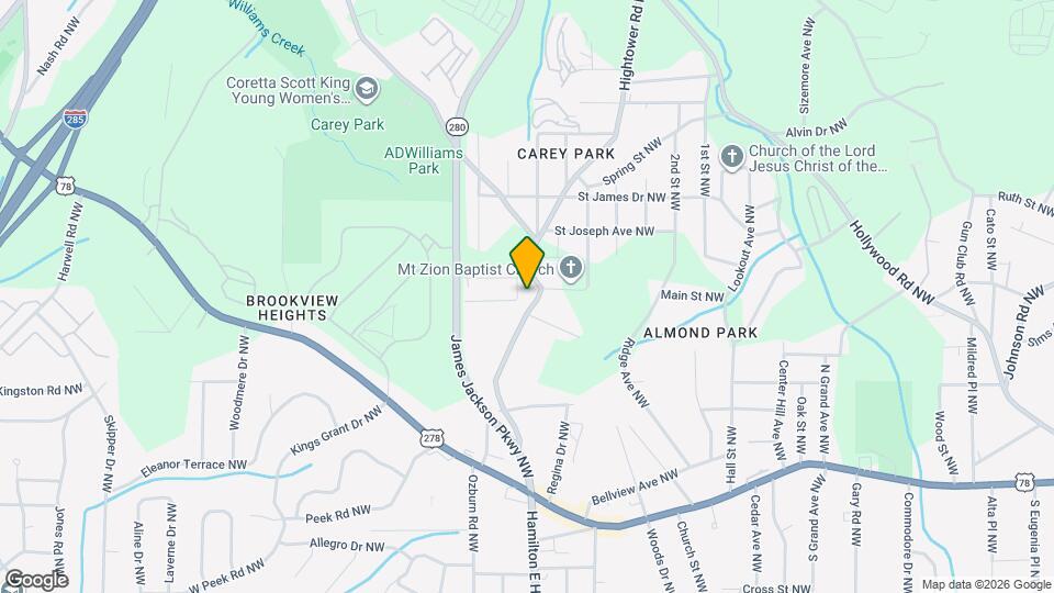 1006 Hightower Rd NW Map and Location Details