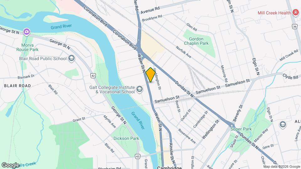 225 Water St N Map and Location Details