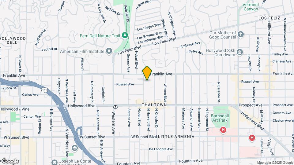 1826 N. Harvard Blvd Mapa y Detalles de la Ubicación