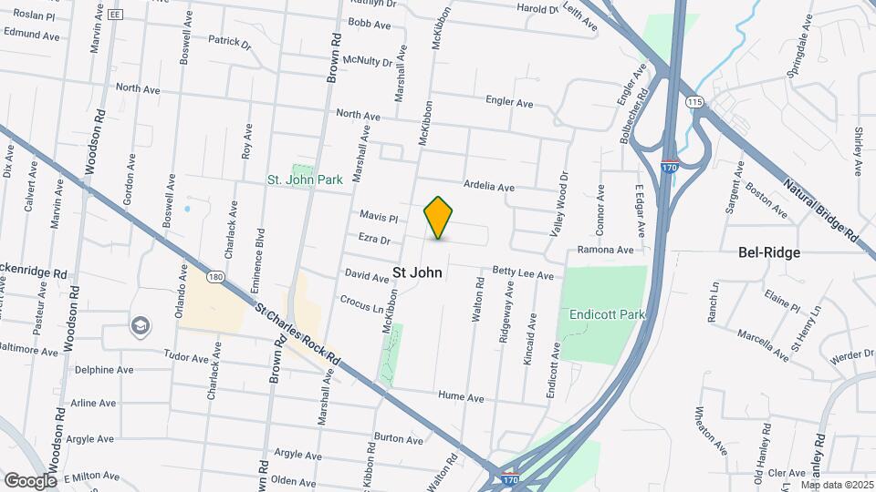 8664 Belhaven Dr Map and Location Details