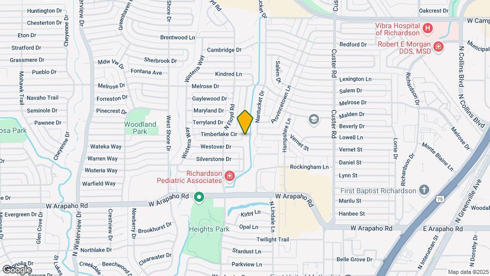 1300 Timberlake Cir Map and Location Details