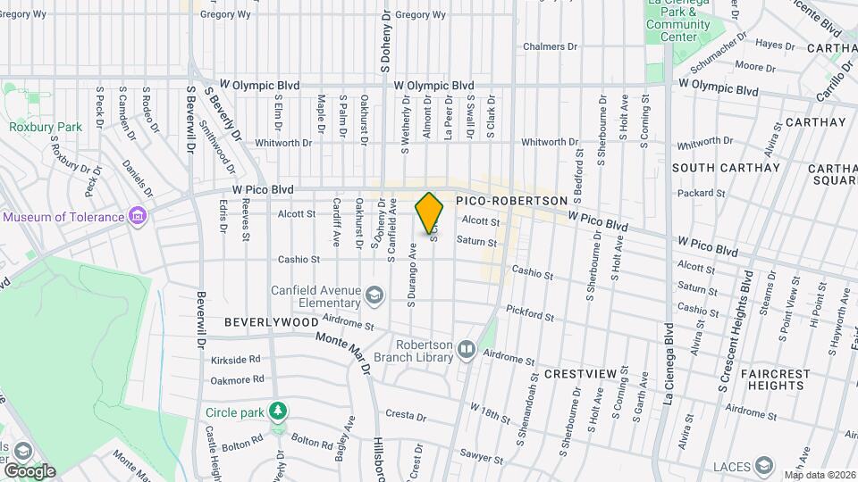 1471 S Crest Dr Map and Location Details