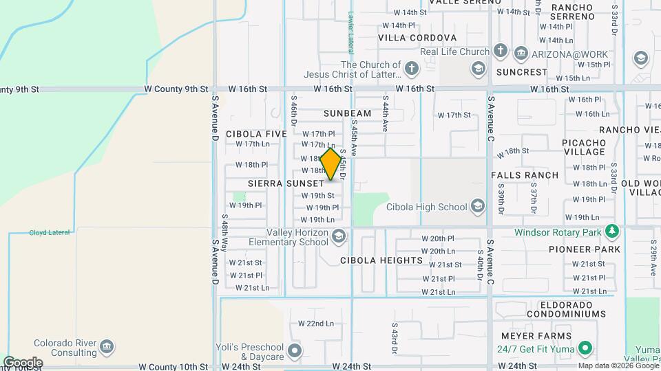 4563 W 18th Ln Map and Location Details