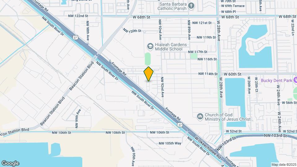 11115 W Okeechobee Rd Map and Location Details