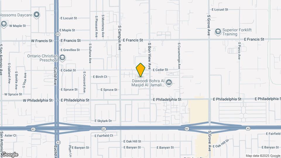 2038 S Bon View Ave Map and Location Details