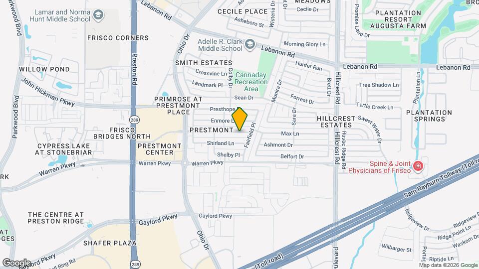 9805 Prestmont Pl Map and Location Details