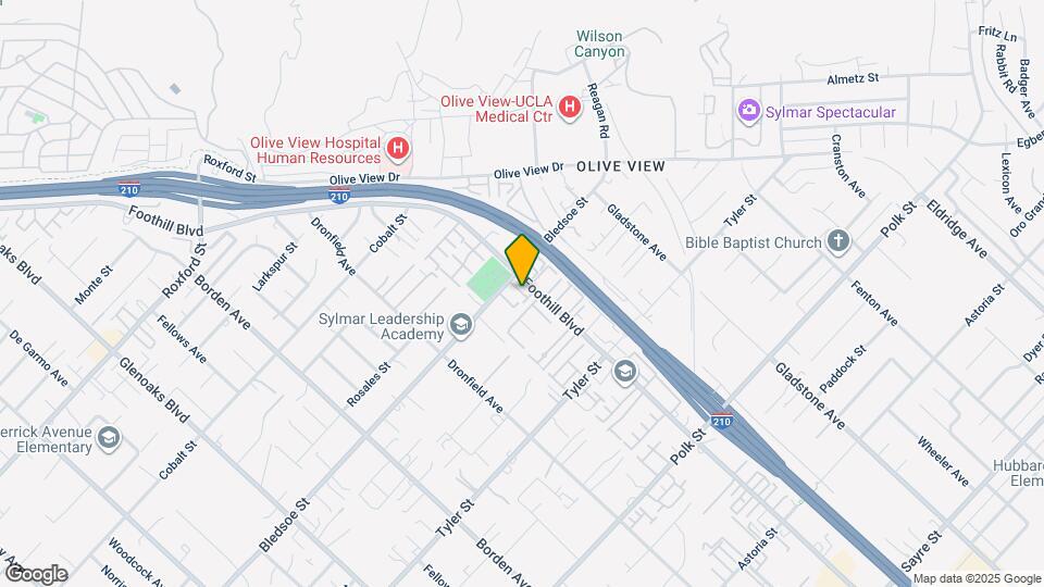 14380 Foothill Blvd Map and Location Details