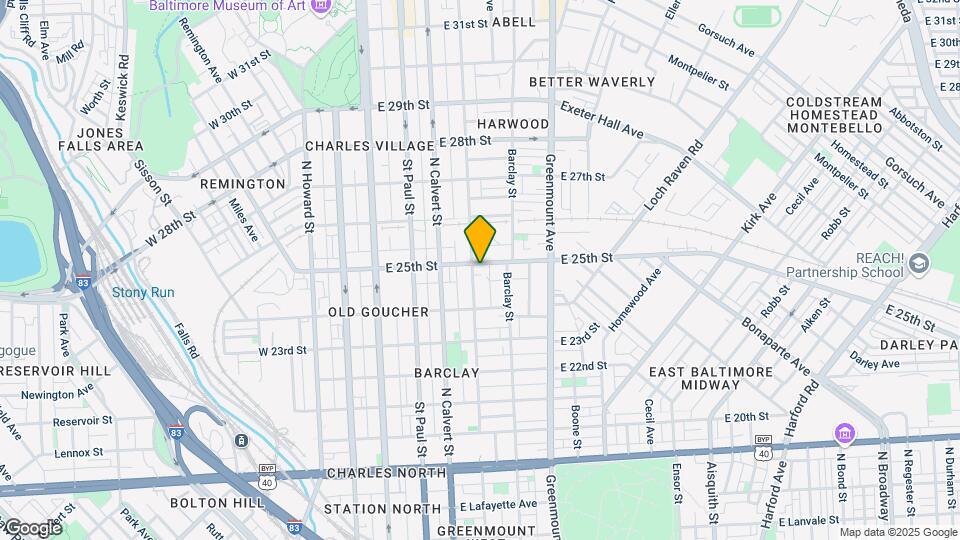 307 E 25th St Map and Location Details