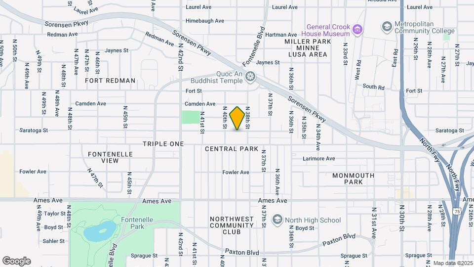 3821 Saratoga St Map and Location Details