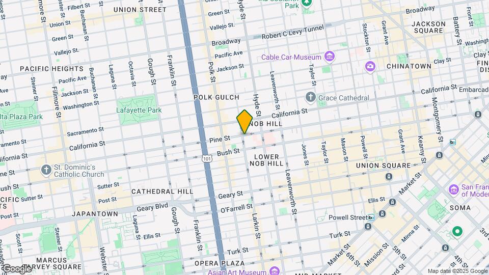 1385 Pine St Mapa y Detalles de la Ubicación
