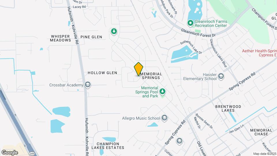 18123 Memorial Falls Dr Map and Location Details