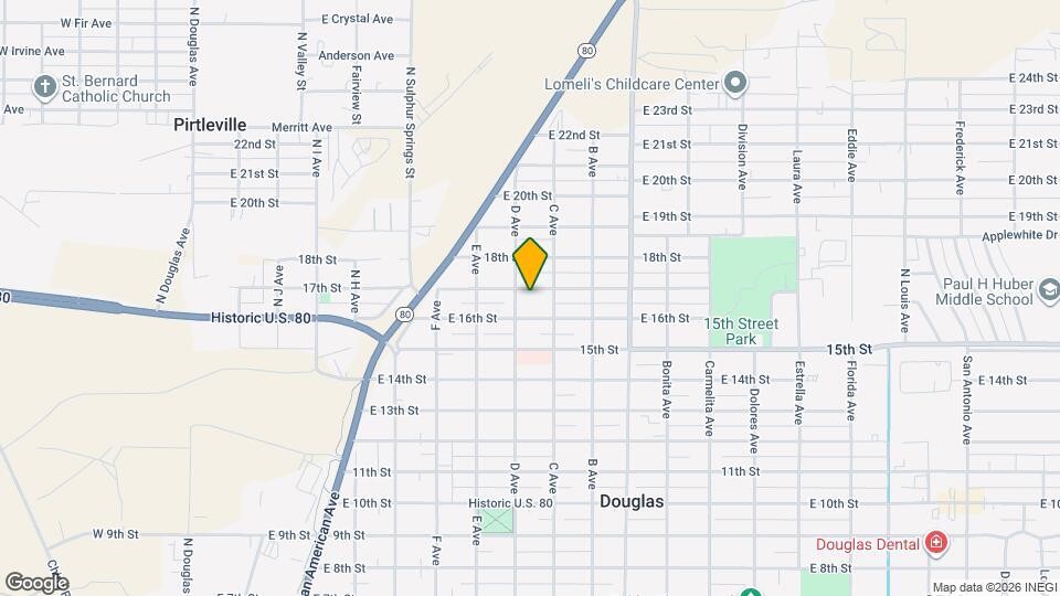 823 E 17th St Map and Location Details