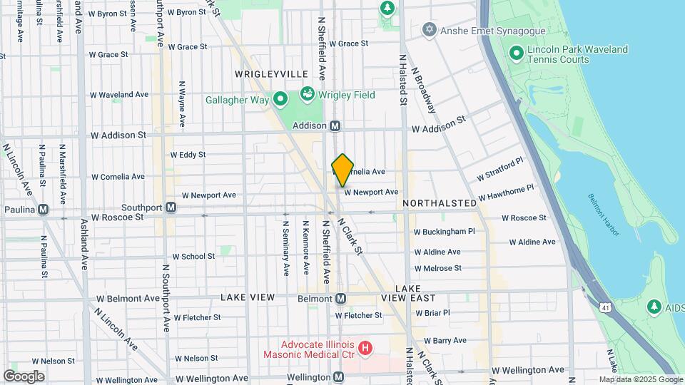 934 W Newport Ave, Unit Apt 2 Map and Location Details
