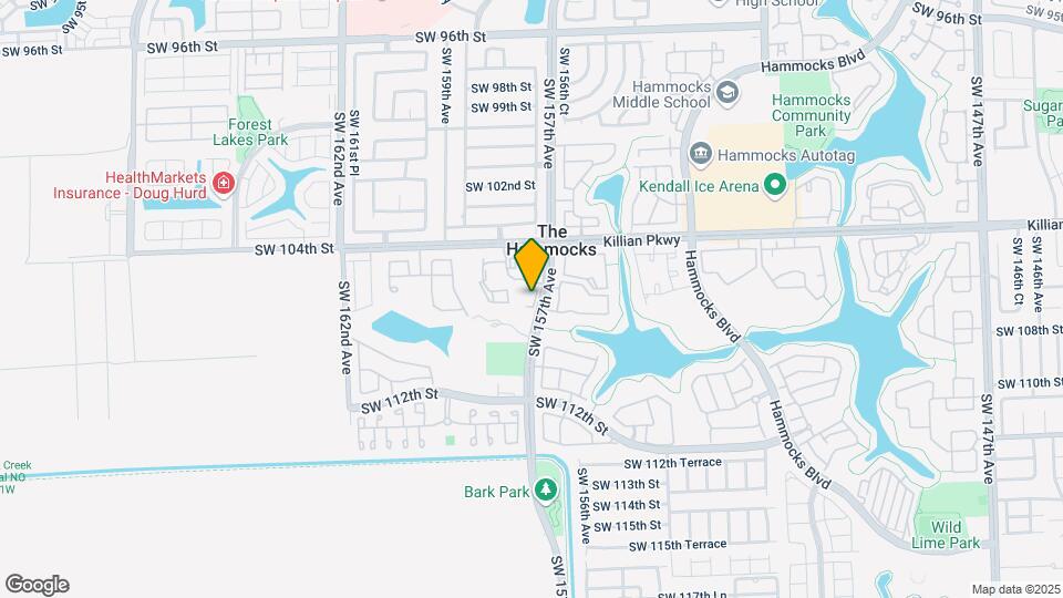 10650 SW 157th Ct Map and Location Details