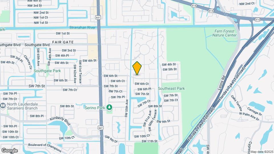 5171 SW 6th St Map and Location Details