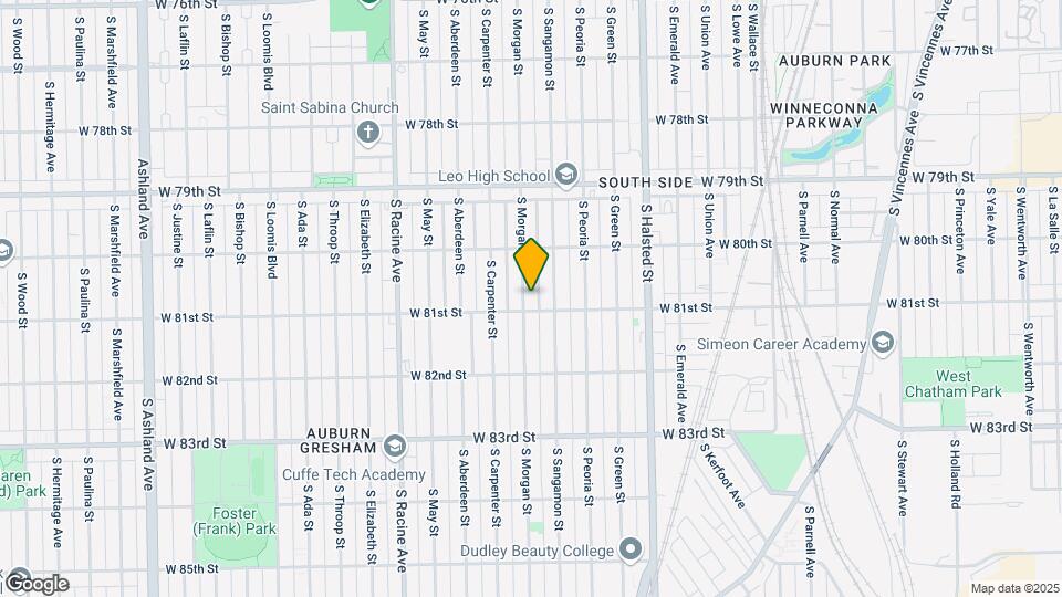 8051 S Morgan St Mapa y Detalles de la Ubicación