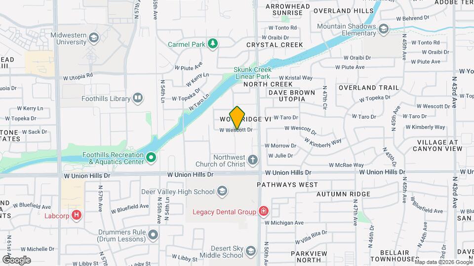 5153 W Wescott Dr Map and Location Details
