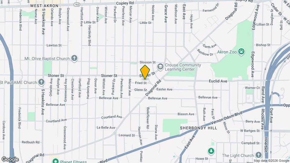 857 Fried St Mapa y Detalles de la Ubicación