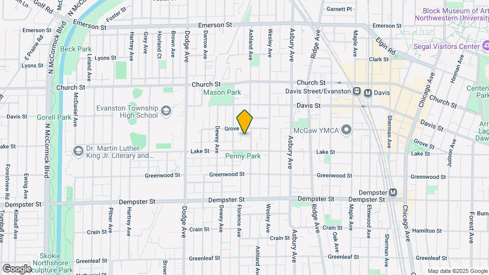 1504 Ashland Ave Map and Location Details