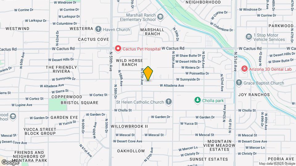 5634 W Altadena Ave Map and Location Details