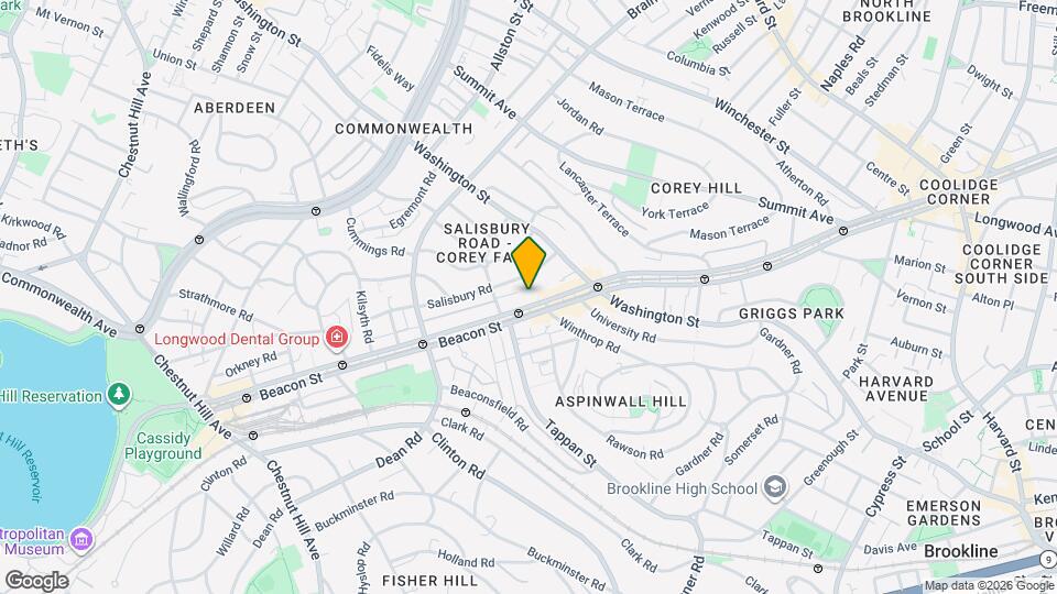 1682 Beacon St Map and Location Details