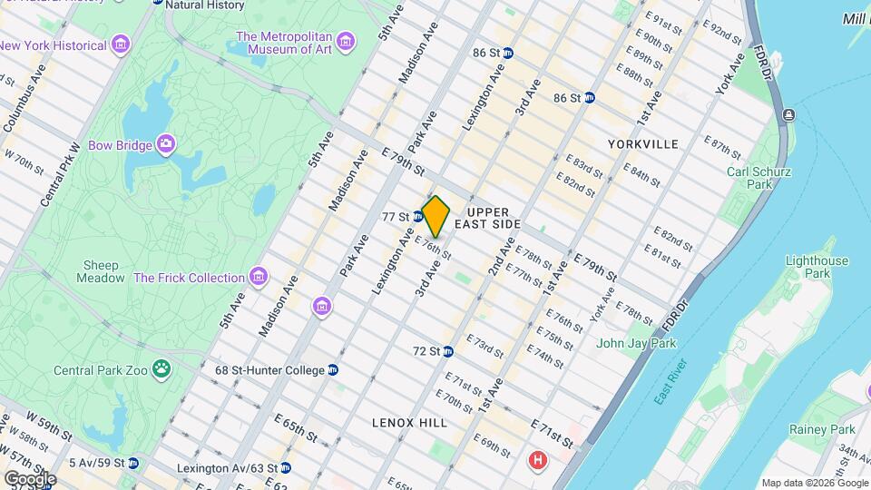 197 E 76th St Map and Location Details