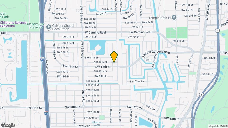 1250 SW 9th Terrace Mapa y Detalles de la Ubicación