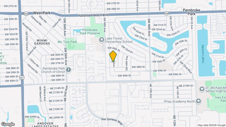 3750 SW 46th Ave Mapa y Detalles de la Ubicación