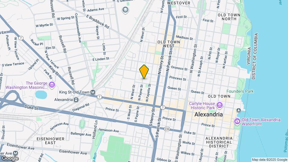 1227 Queen St Map and Location Details